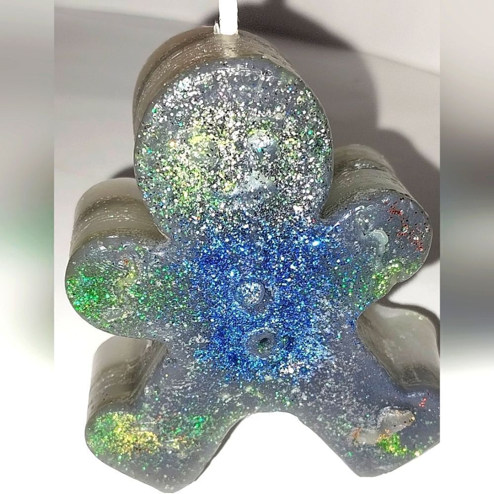 Hand crafted limited edition Gingerbread man candle